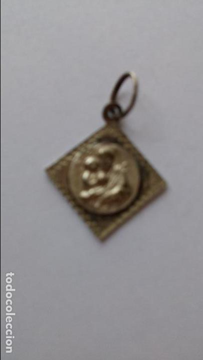 Antig&uuml;edades: Medalla de san jose de 1,9 x 1,7 cms - Foto 1