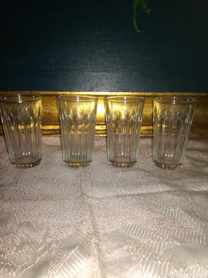 Antig&uuml;edades: 4 antiguos vasos Duralex - Foto 4