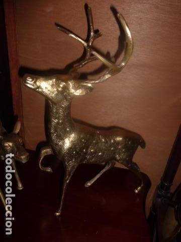 Antig&uuml;edades: PAREJA DE FIGURAS DE BRONCE GRANDES. - Foto 5