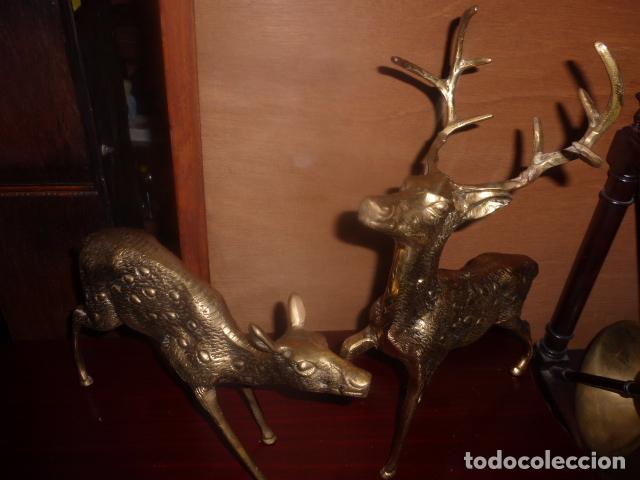 Antig&uuml;edades: PAREJA DE FIGURAS DE BRONCE GRANDES. - Foto 6