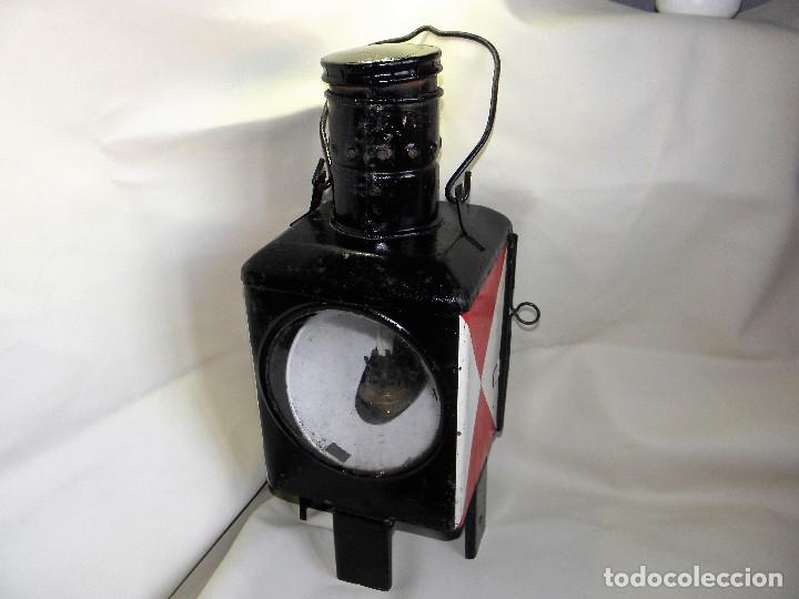 Antig&uuml;edades: ANTIGUO FAROL FERROVIARIO DE TREN - Foto 2