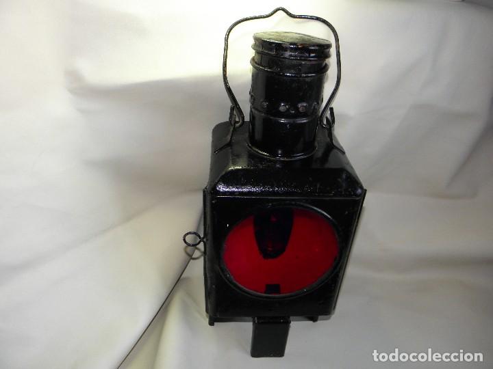 Antig&uuml;edades: ANTIGUO FAROL FERROVIARIO DE TREN - Foto 6