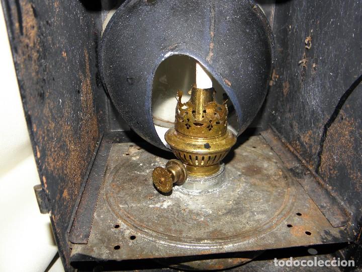 Antig&uuml;edades: ANTIGUO FAROL FERROVIARIO DE TREN - Foto 8