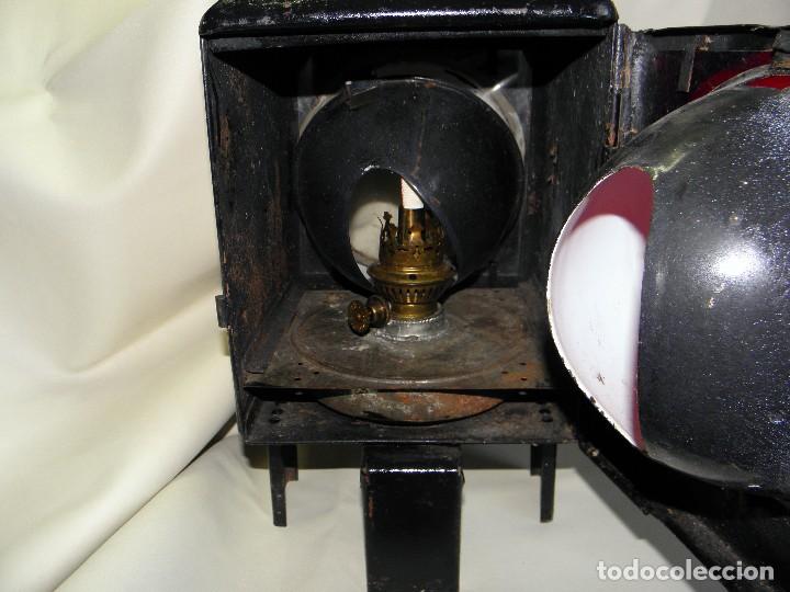 Antig&uuml;edades: ANTIGUO FAROL FERROVIARIO DE TREN - Foto 9
