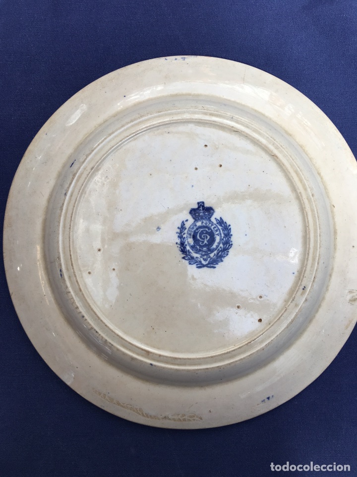 Antig&uuml;edades: Plato de cer&aacute;mica inglesa - Foto 2