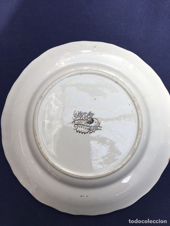 Antig&uuml;edades: Plato de cer&aacute;mica inglesa - Foto 2
