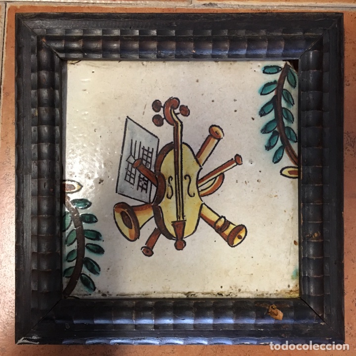 Antig&uuml;edades: AZULEJO BARROCO VALENCIANO DEL XVIII - Foto 1