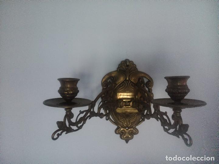 Antig&uuml;edades: Pareja de apliques de piano. - Foto 2