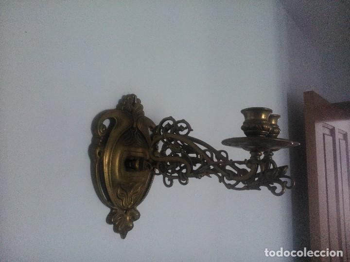 Antig&uuml;edades: Pareja de apliques de piano. - Foto 4
