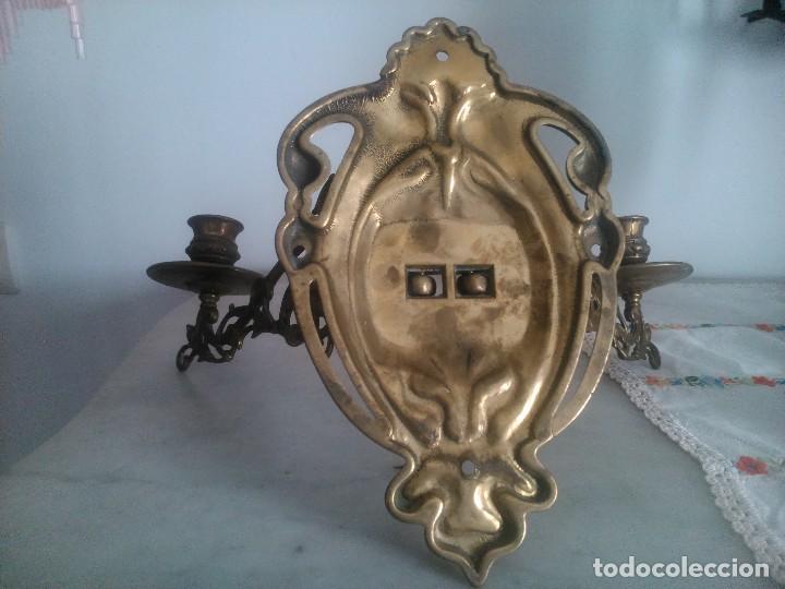 Antig&uuml;edades: Pareja de apliques de piano. - Foto 5