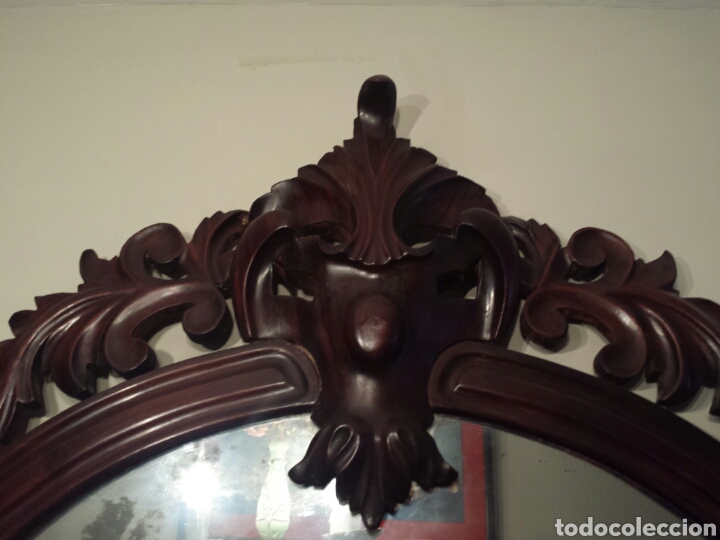 Antig&uuml;edades: Gran espejo de caoba cubana - Foto 1