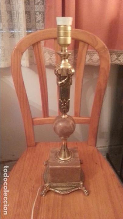 Antig&uuml;edades: Lampara marmol bronce perfecta - Foto 1