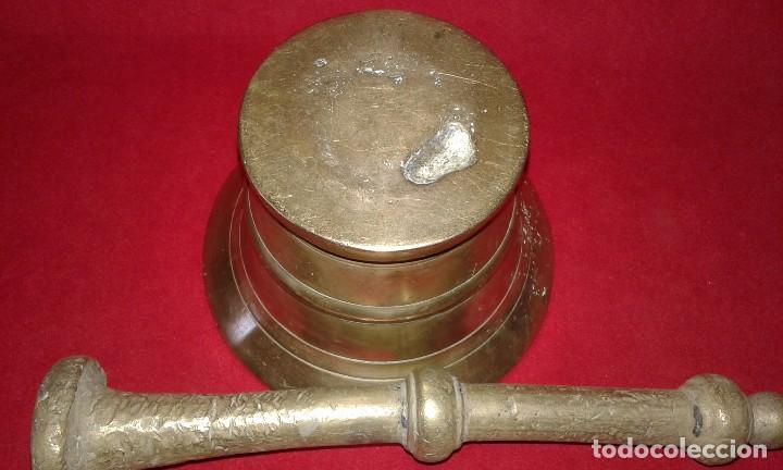 Antig&uuml;edades: ANTIGUO MORTERO DE BRONCE SIGLO XIX - Foto 3