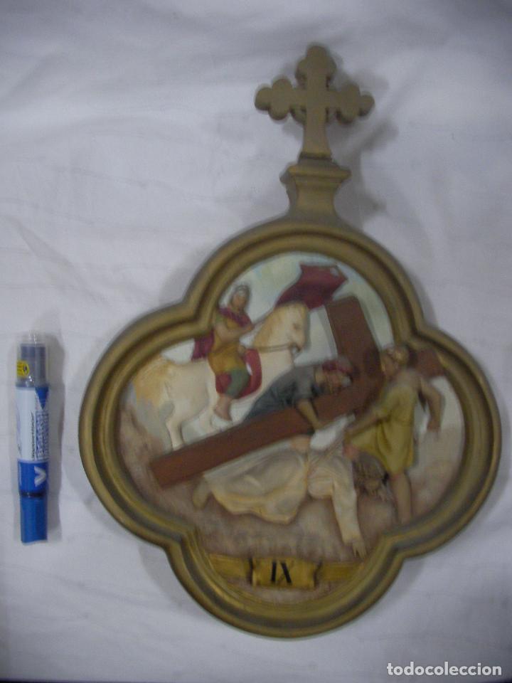 Antig&uuml;edades: ANTIGUA REPRESENTACION RELIGIOSA VIA CRUCIS ORIGINAL - Foto 1