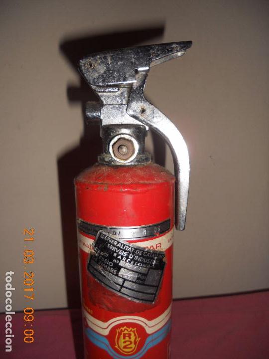 Antig&uuml;edades: ANTIGUO EXTINTOR DE POLVO MIDE 32 CM - Foto 8
