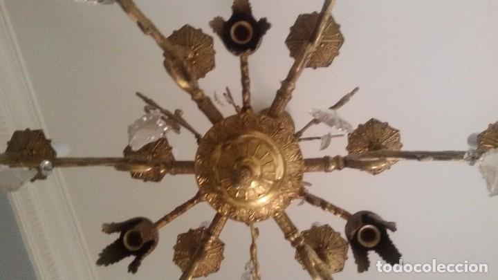 Antig&uuml;edades: L&Aacute;MPARA DE BRONCE MACIZO - Foto 3