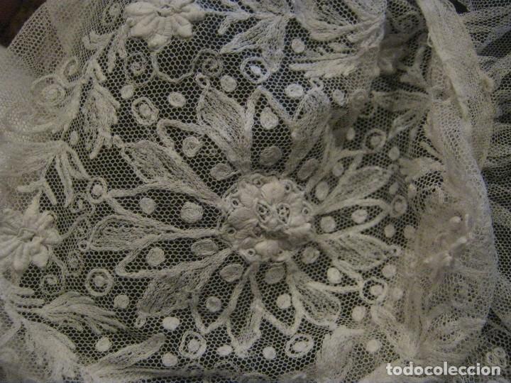 Antig&uuml;edades: ANTIGUO GORRO DE ENCAJE S. XIX - Foto 2