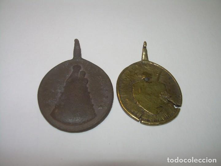Antig&uuml;edades: DOS ANTIGUAS MEDALLAS EN BRONCE. - Foto 1