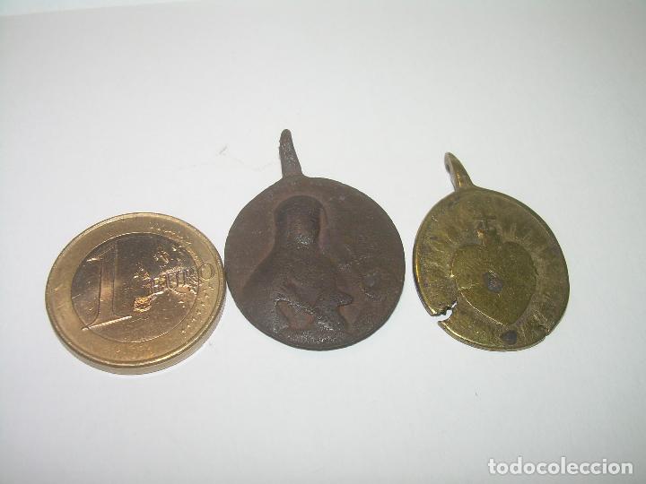 Antig&uuml;edades: DOS ANTIGUAS MEDALLAS EN BRONCE. - Foto 3