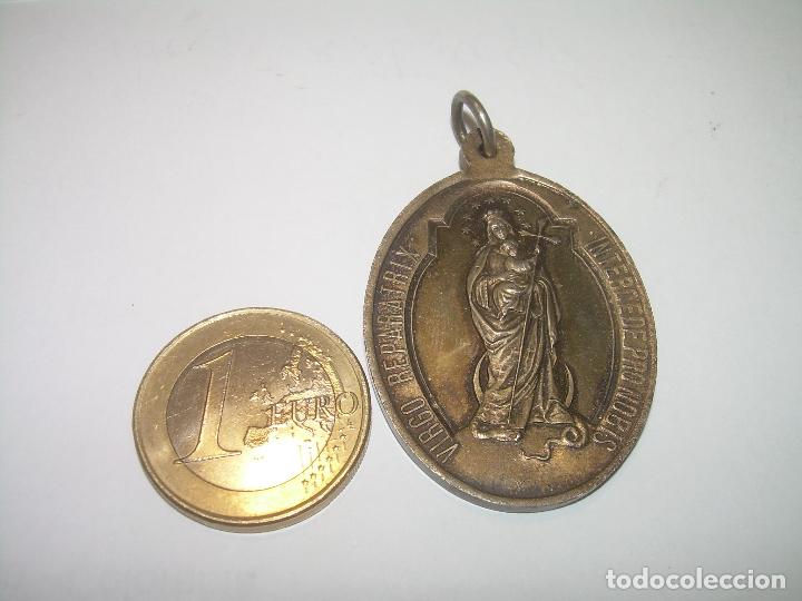 Antig&uuml;edades: ANTIGUA MEDALLA DE BRONCE PLATEADO. - Foto 3