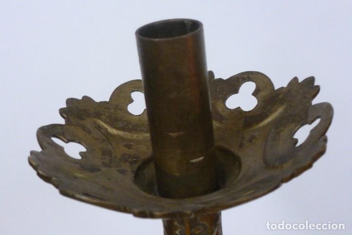 Antig&uuml;edades: CANDELERO DE METAL - Foto 4