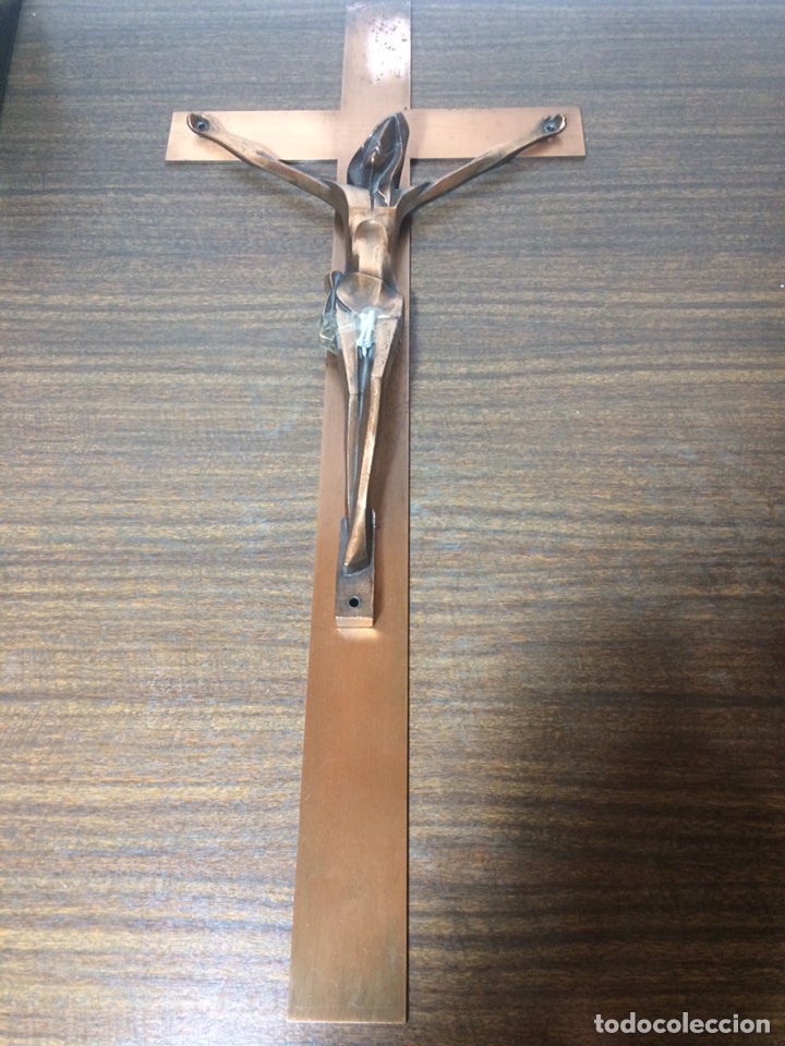 Antig&uuml;edades: Crucifijo hierro y bronce - Foto 1