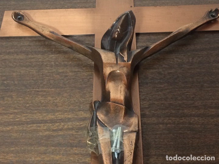Antig&uuml;edades: Crucifijo hierro y bronce - Foto 3