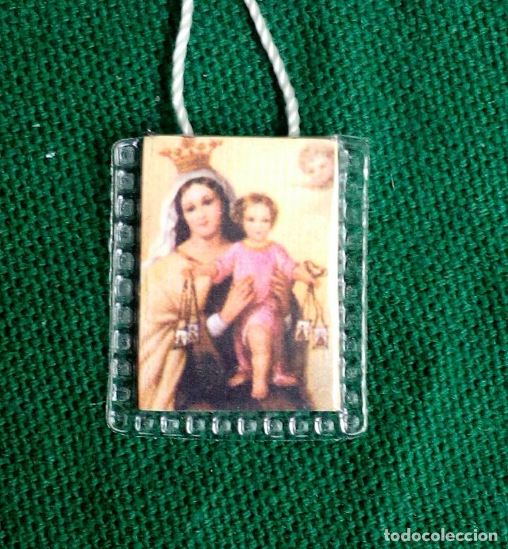 Antig&uuml;edades: ESCAPULARIO VIRGEN CON NI&Ntilde;O Y SAGRADO CORAZ&Oacute;N. - Foto 2