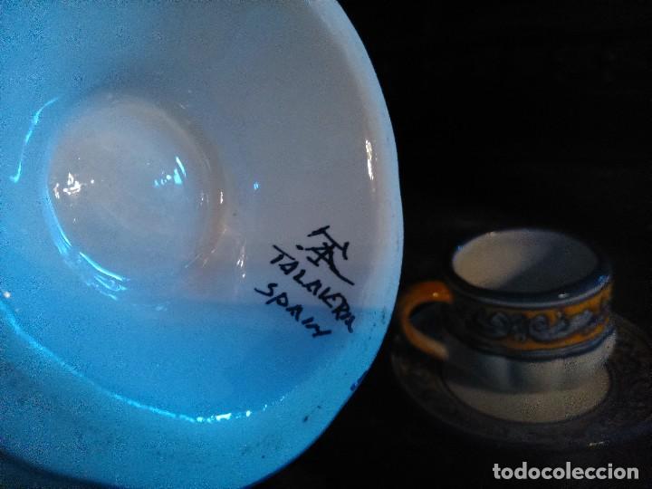 Antig&uuml;edades: Juego de cafe Talavera - Foto 7