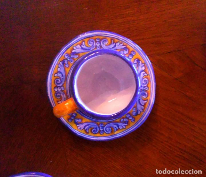 Antig&uuml;edades: Juego de cafe Talavera - Foto 8