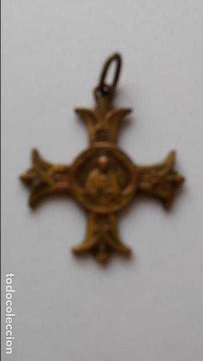 Antig&uuml;edades: Medalla de apostolado del corazon de jesus de 2,3 x 2,2 cms - Foto 1