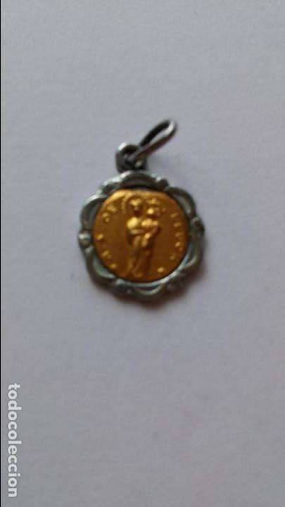 Antig&uuml;edades: Medalla de nuestra se&ntilde;ora de lluch de 1,3 cms de diametro - Foto 1