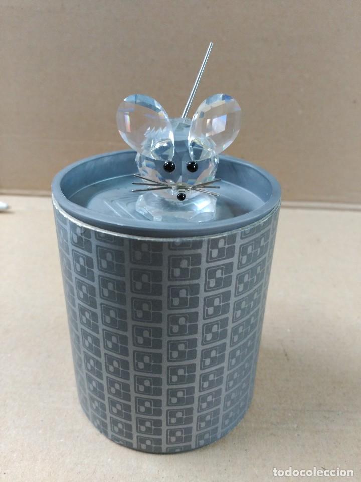 Antig&uuml;edades: RATON DE CRISTAL DE SWAROVSKY EN CAJA ORIGINAL - Foto 1