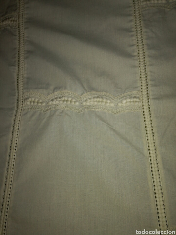 Antig&uuml;edades: Colcha de cuna color beige - Foto 4