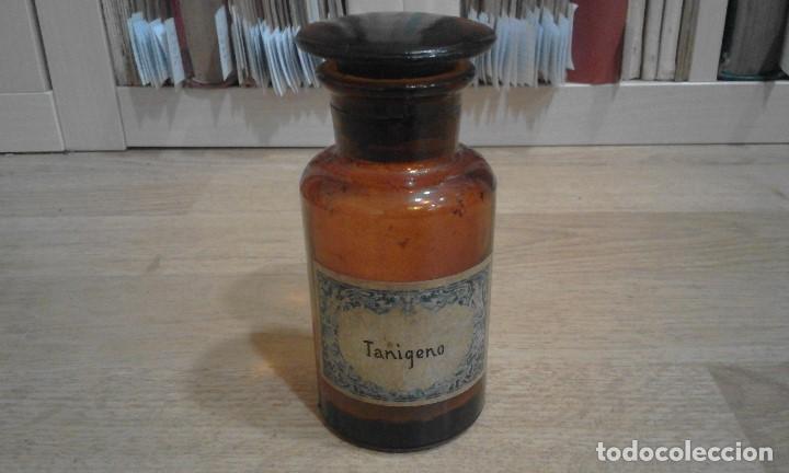 Antig&uuml;edades: BOTE DE FARMACIA. TANIGENO - Foto 1