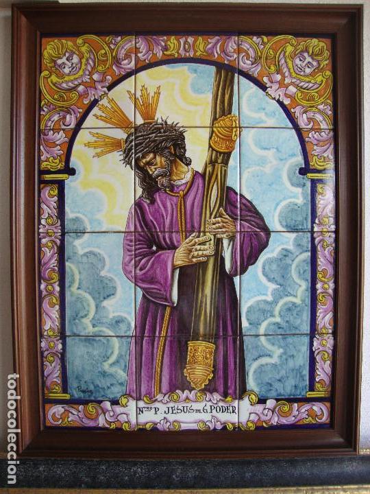 Antig&uuml;edades: Retablo ceramico azulejos (Gran Poder) - Foto 1