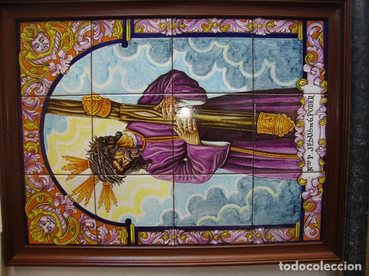 Antig&uuml;edades: Retablo ceramico azulejos (Gran Poder) - Foto 2