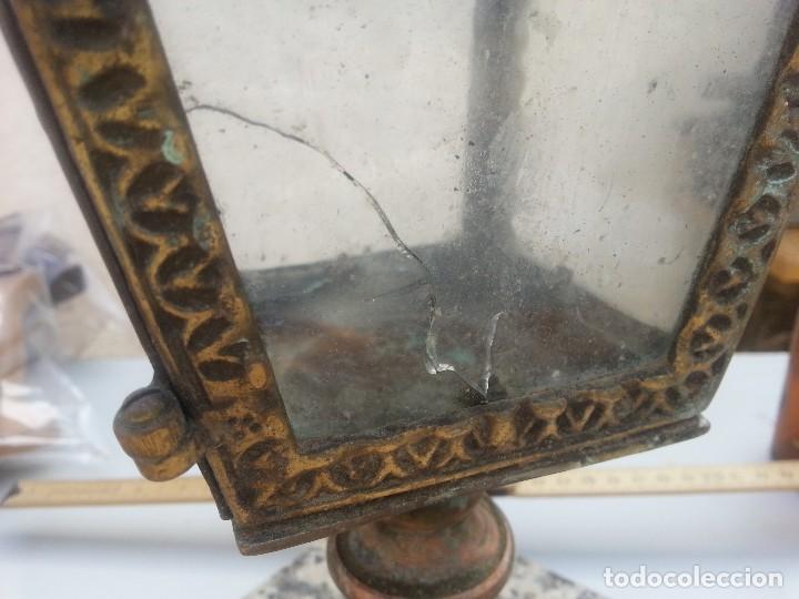 Antig&uuml;edades: FAROL DE IGLESIA. SOBRE PEANA DE M&Aacute;RMOL: - Foto 4