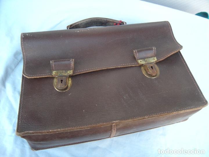 Antig&uuml;edades: CARTERA DE CUERO - Foto 1