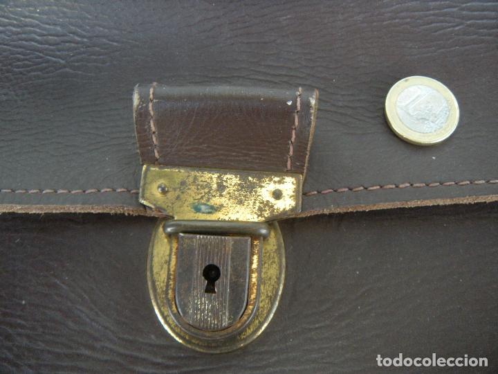 Antig&uuml;edades: CARTERA DE CUERO - Foto 8