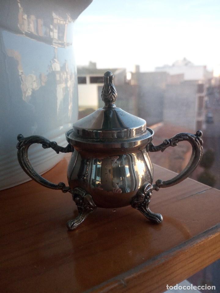 Antig&uuml;edades: Elegante servicio de t&eacute; y caf&eacute; en alpaca plateada - Foto 7