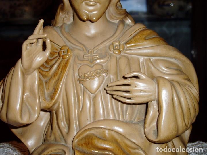 Antig&uuml;edades: Cristo de Olot Sagrado Coraz&oacute;n - Foto 3