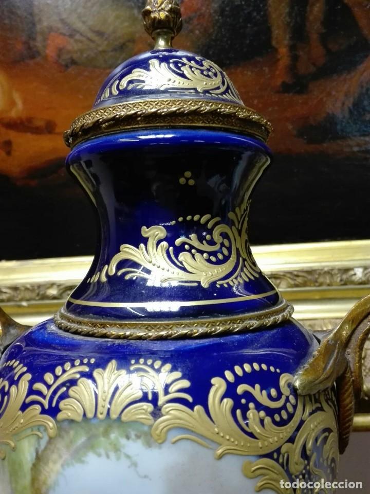 Antig&uuml;edades: JARRON EN PORCELANA DE SEVRES - Foto 7