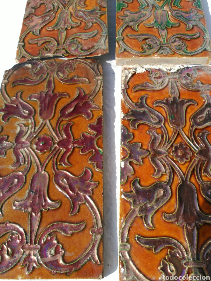 Antig&uuml;edades: Lote azulejo de Triana. - Foto 3