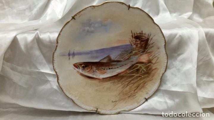 Antig&uuml;edades: Plato decoraci&oacute;n de Limoges , Francia. - Foto 1
