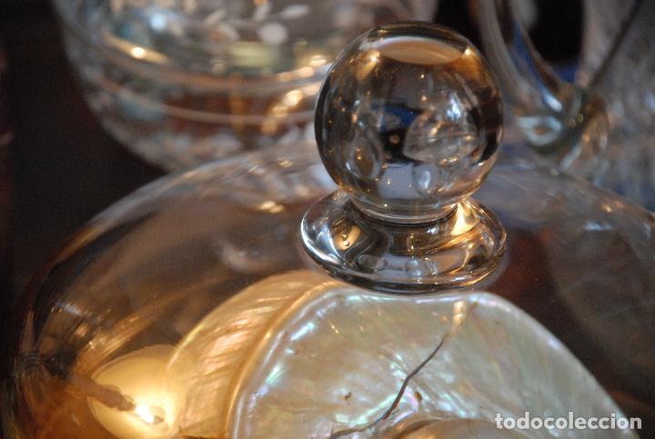 Antig&uuml;edades: ANTIGUA QUESERA DE CRISTAL CON PLATO - Foto 3
