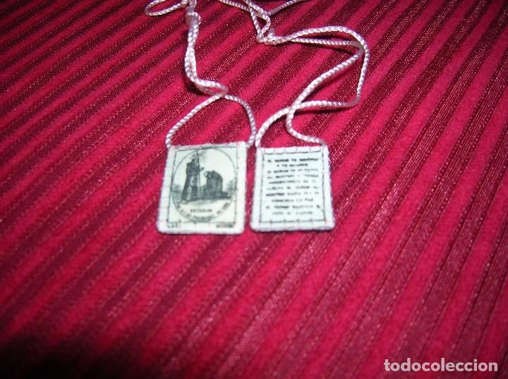 Antig&uuml;edades: Peque&ntilde;o escapulario .Bendici&oacute;n - Foto 1