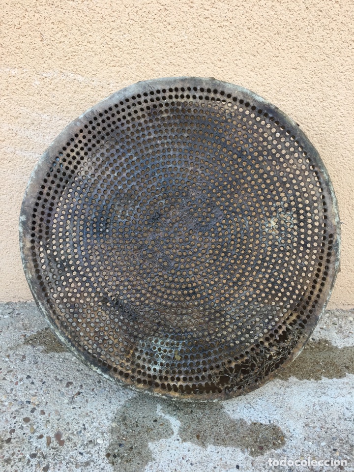 Antig&uuml;edades: ANTIGUO CRIBO O ZARANDA DE PIEL - Foto 3