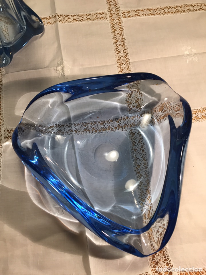 Antig&uuml;edades: Jarron y cenicero de cristal - Foto 3