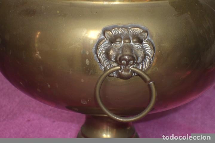 Antig&uuml;edades: OLLA Y CENTRO DE MESA  DE BRONCE ANTIGUA BUEN ESTADO - Foto 3